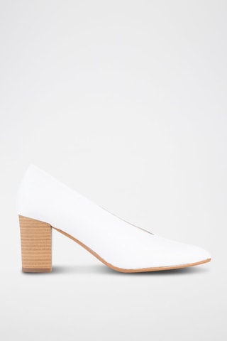 Leren Pumps Velvet - Wit