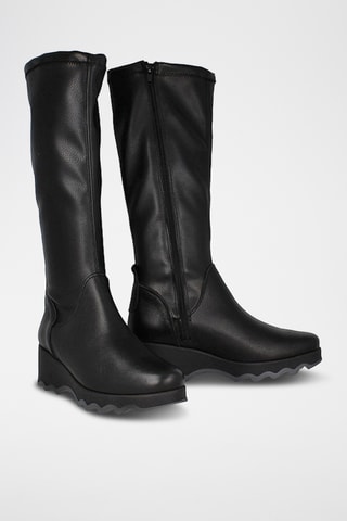 Botas em couro - Preto