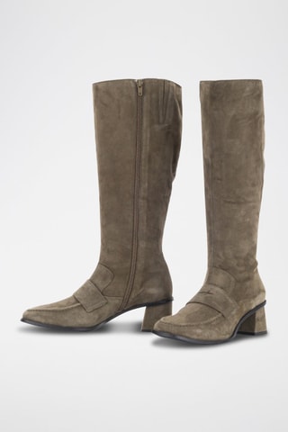 Bottes en nubuck Elina - Kaki