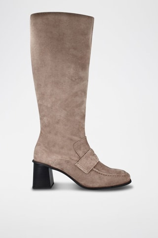 Bottes en nubuck Elina - Taupe