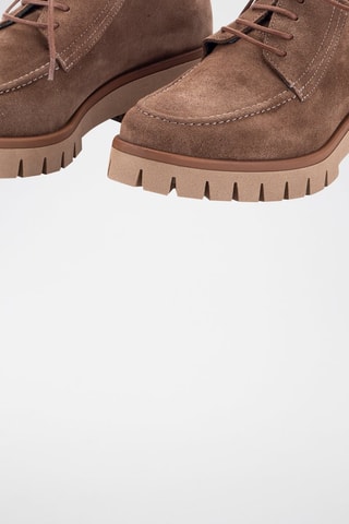 Nubuck Mocassins met Hak Serraje - Bruin