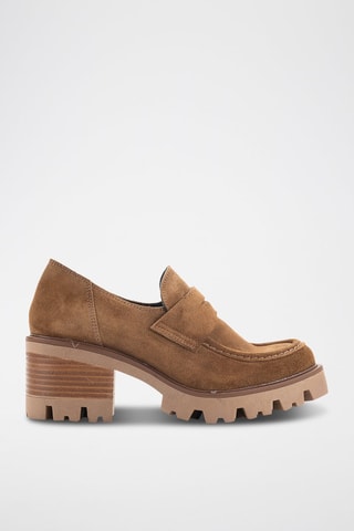 Nubuck Mocassins Serraje - Bruin