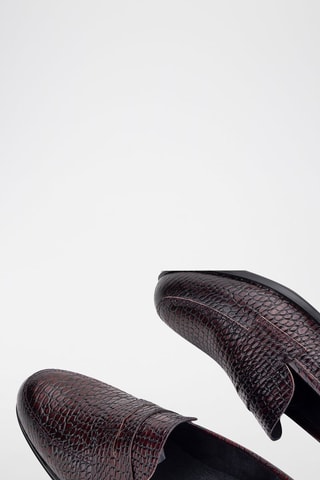 Leren Mocassins Vercel - Bordeauxrood