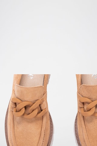 Nubuck Mocassins - Zandkleurig