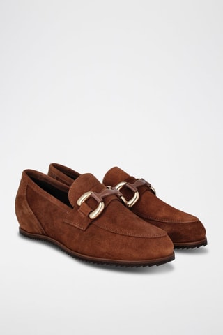 Nubuck Mocassins Cheloà - Bruin
