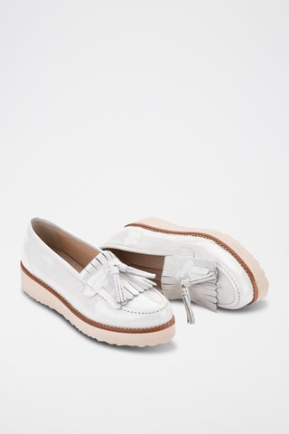 Leren Mocassins - Wit