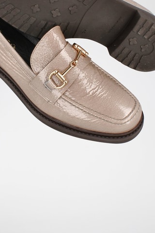 Lakleren Mocassins Rock - Taupe