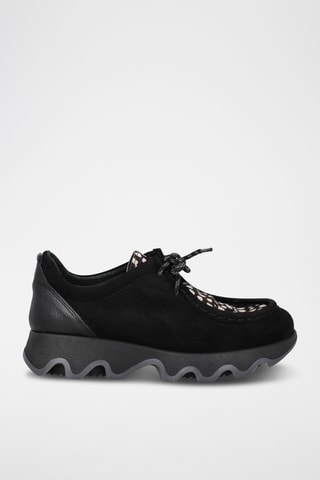 Nubuck Mocassins - Zwart en wit
