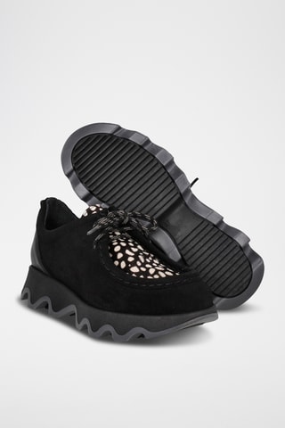 Nubuck Mocassins - Zwart en wit