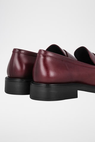 Leren Mocassins - Bordeauxrood