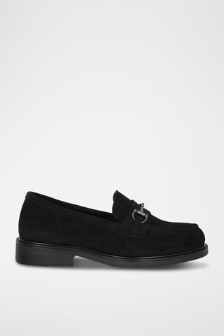 Nubuck Mocassins - Zwart