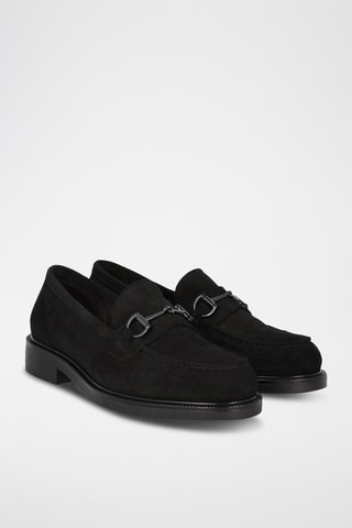 Nubuck Mocassins - Zwart