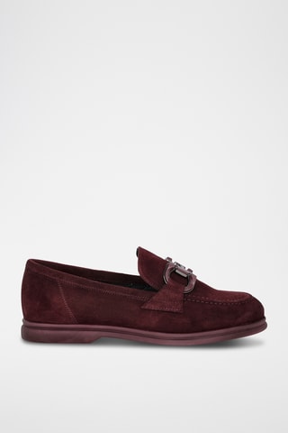 Nubuck Mocassins - Bordeauxrood