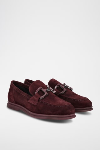 Nubuck Mocassins - Bordeauxrood