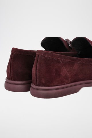 Nubuck Mocassins - Bordeauxrood