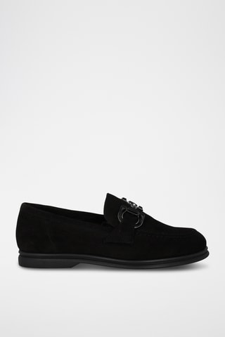 Nubuck Mocassins - Zwart