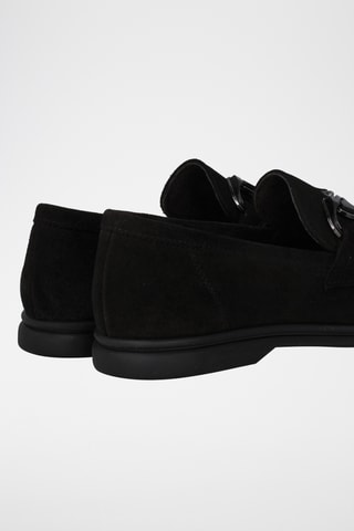 Nubuck Mocassins - Zwart