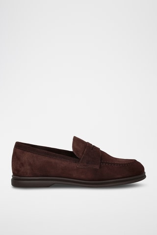 Nubuck Mocassins - Donkerbruin