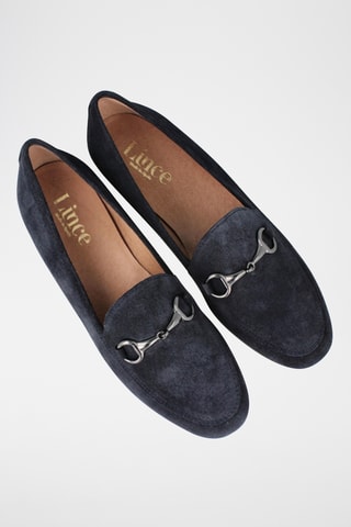 Nubuck Mocassins - Marineblauw