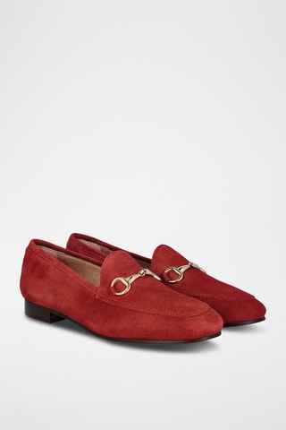 Nubuck Mocassins - Rood