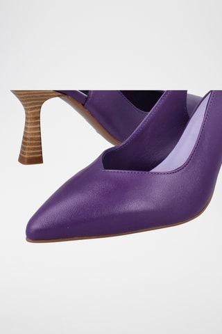 Leren Pumps - Paars
