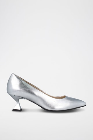 Leren Pumps Metalizado - Zilverkleurig