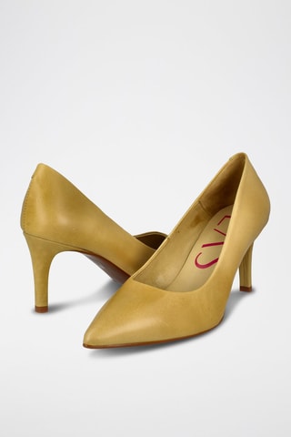 Leren Pumps Napa - Geel 