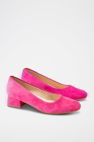 Nubuck Pumps - Fuchsia