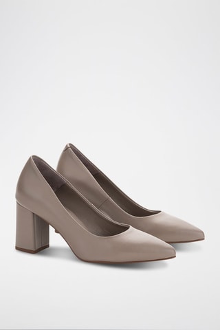 Leren Pumps Florencia - Taupe