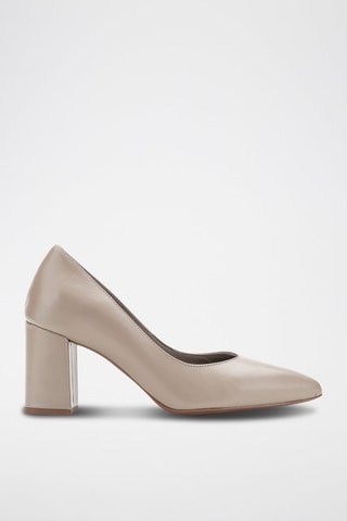 Leren Pumps Florencia - Taupe