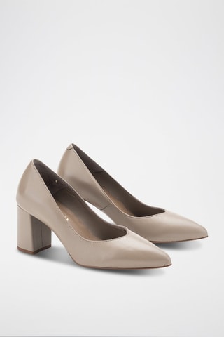 Leren Pumps Florencia - Taupe