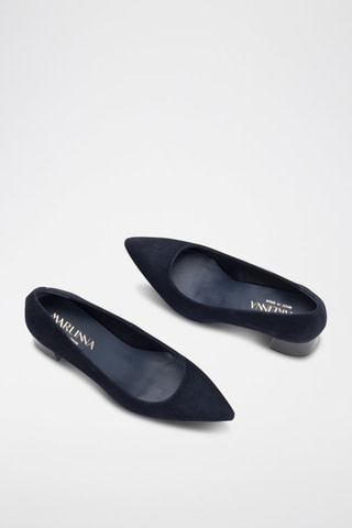 Nubuck Pumps Piso Maite - Marineblauw