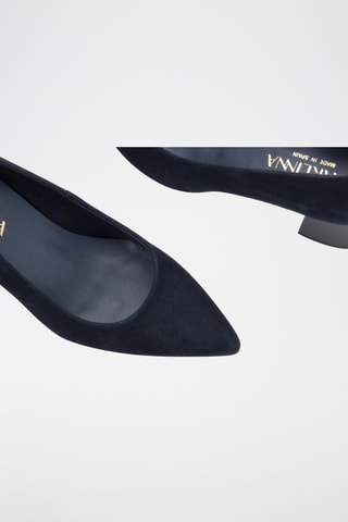 Nubuck Pumps Piso Maite - Marineblauw