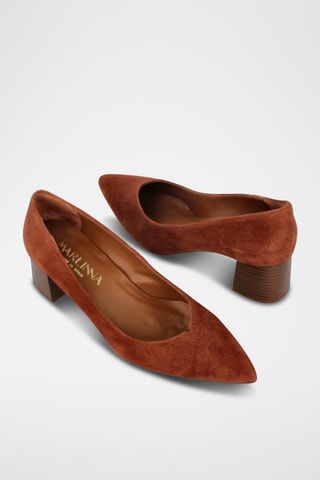 Nubuck Pumps Piso Maite - Bruin