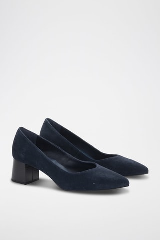 Nubuck Pumps Piso Maite - Marineblauw