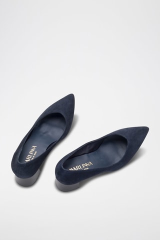 Nubuck Pumps Piso Maite - Marineblauw