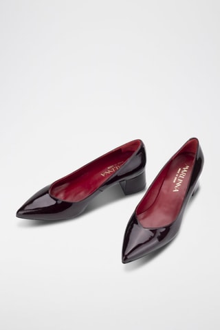 Lakleren Pumps Teresa - Bordeauxrood