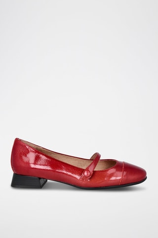 Lakleren Ballerina's - Rood