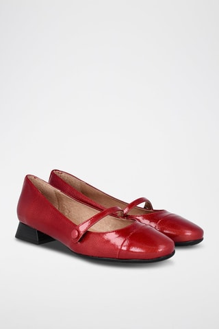 Lakleren Ballerina's - Rood