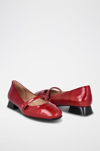 Lakleren Ballerina's - Rood