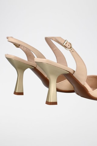 Leren Pumps - Nude