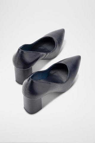 Leren Pumps Florencia - Marineblauw