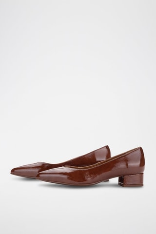 Lakleren Pumps - Bruin