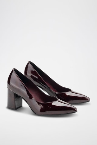 Lakleren Pumps Kayak - Bordeauxrood 