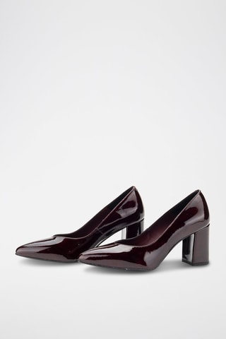 Lakleren Pumps Kayak - Bordeauxrood 