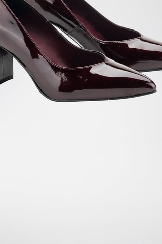 Lakleren Pumps Kayak - Bordeauxrood 