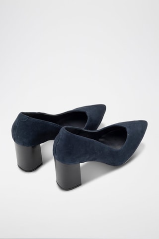 Nubuck Pumps Ante - Marineblauw