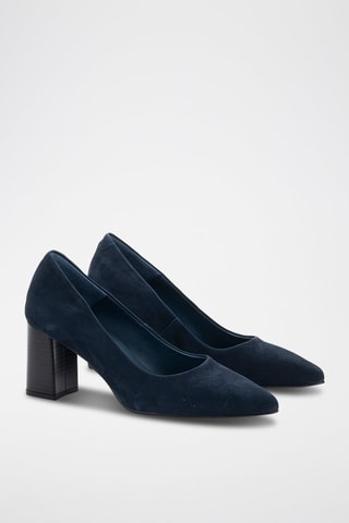 Nubuck Pumps Ante - Marineblauw