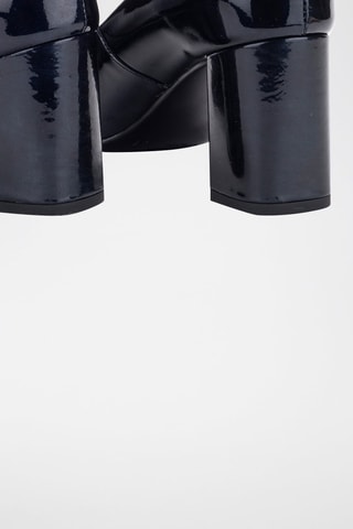 Lakleren en Leren Pumps Kayak - Zwart