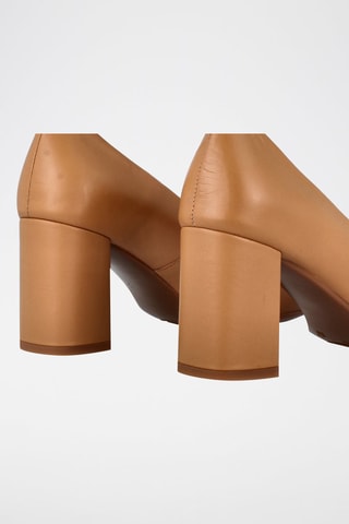 Leren Pumps - Camel